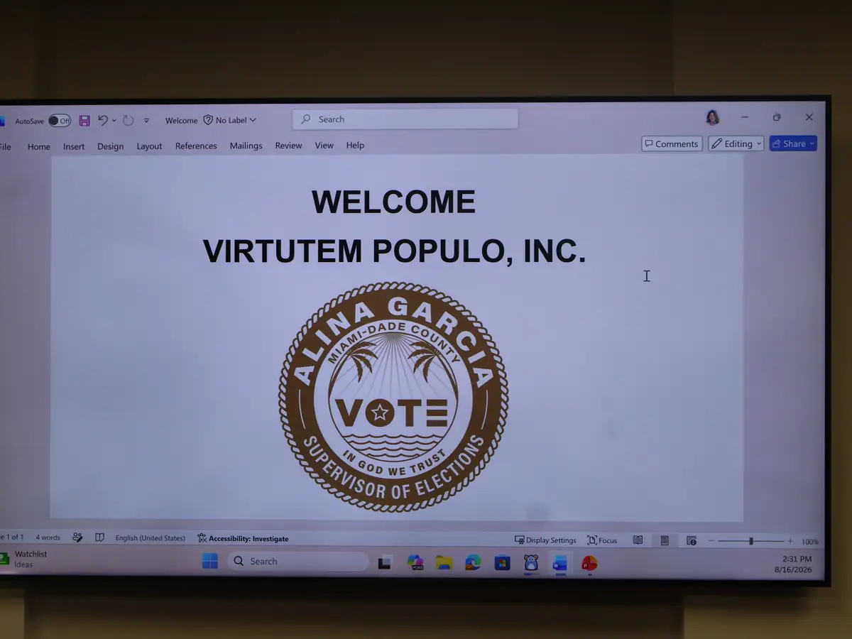 The county elections department welcomes the executive team.